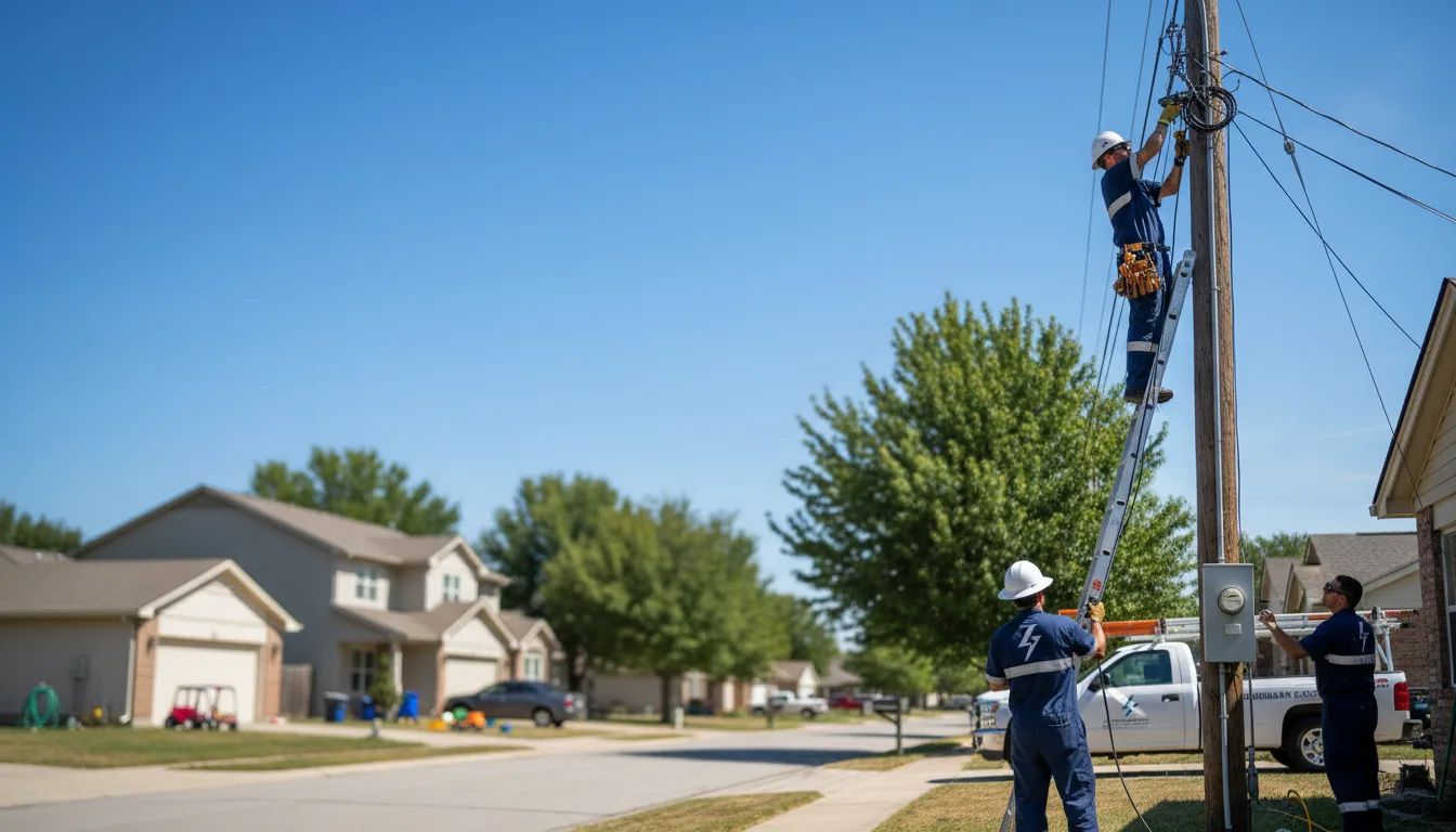 Residential electrician providing installation services in Cabot, AR